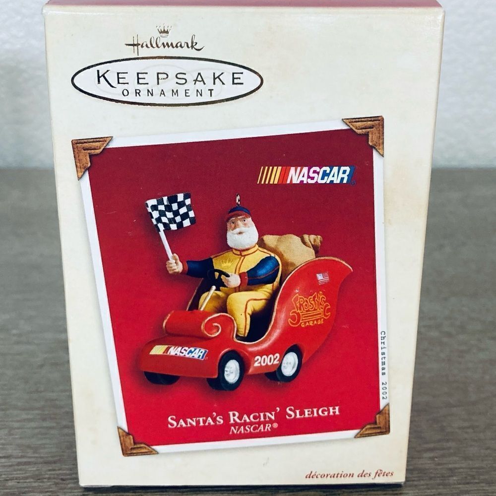 Hallmark NASCAR Santa’s Racin’ Sleigh Christmas Ornament
